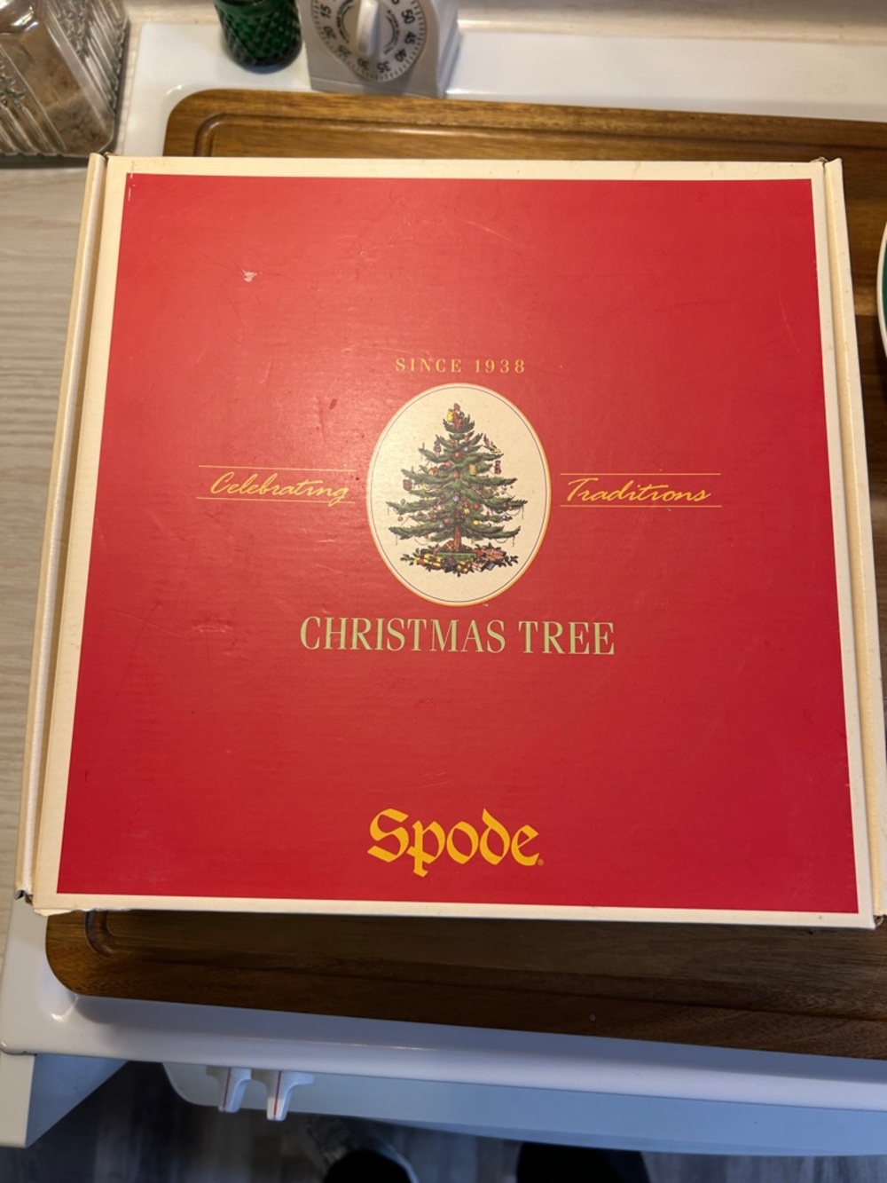 Spode Christmas Tree 3 piece buffet set